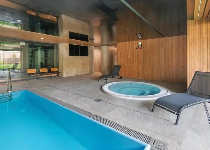 Апартаменты Omega Prestige # 5 Private Pool & Jacuzzi & Sauna & Gym & Access Ольштын